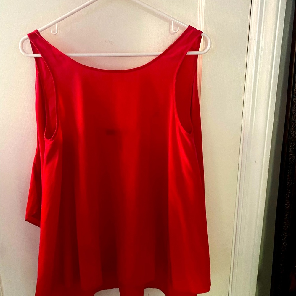 BCBG Flowing Back Top